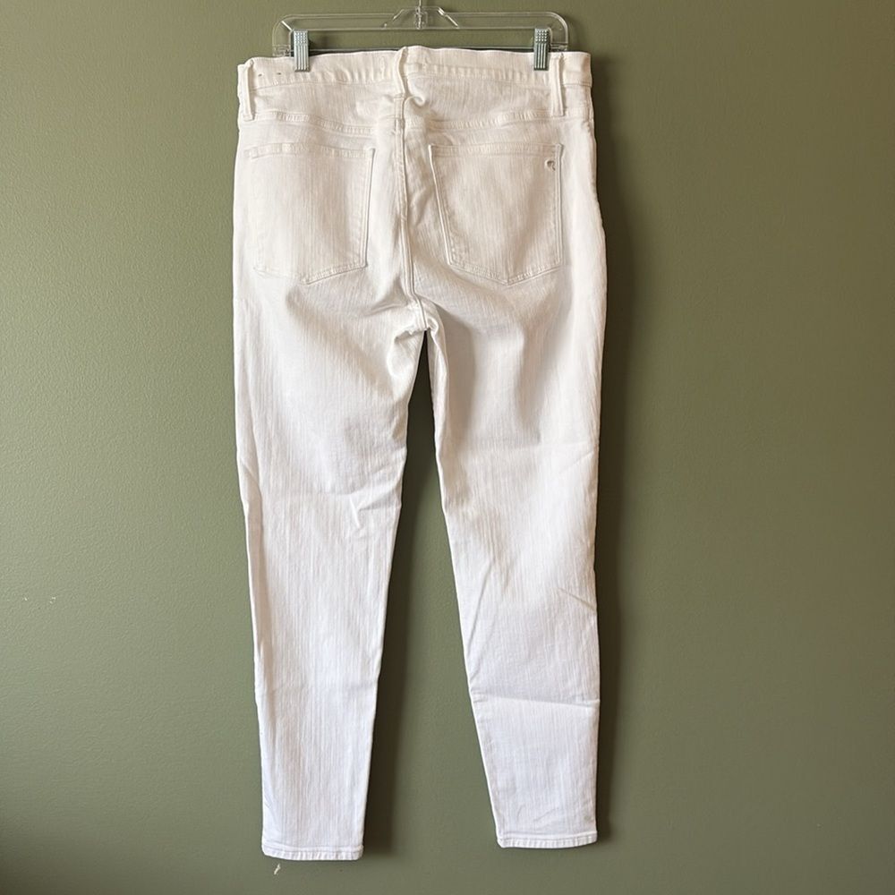 Madewell 9" High-Rise Skinny Pure White Denim Jeans Sz 32 - Picture 4 of 9